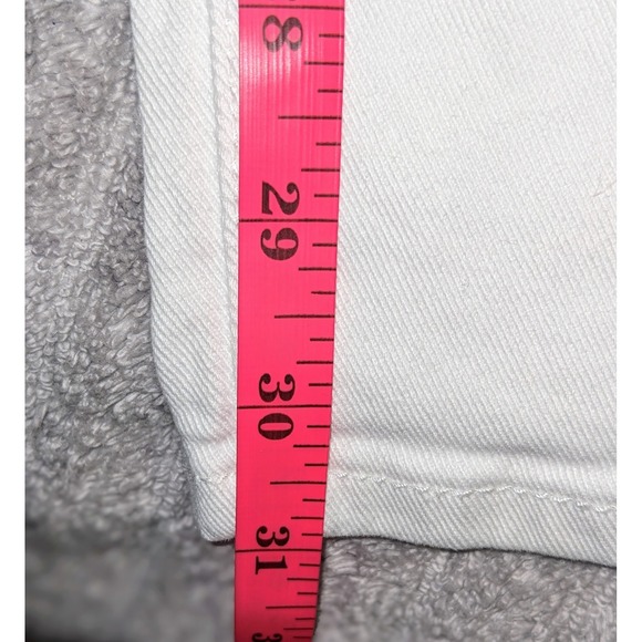 Skinnygirl White Denim Jeans The‎ Rail Straight Leg Women's Size 28 - Picture 5 of 5